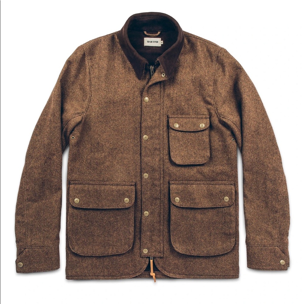 Taylor Stitch Rover Jacket Oak Herringbone Wool